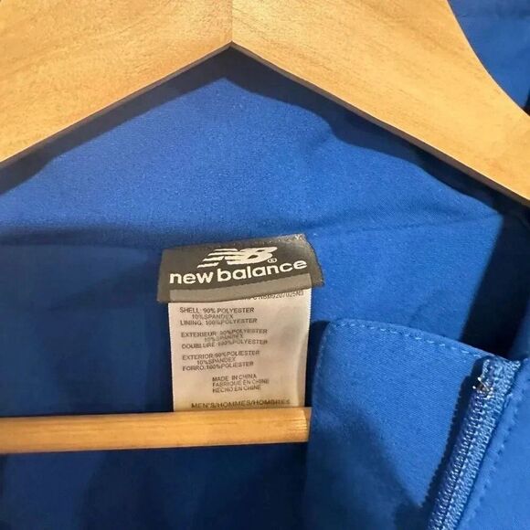 New Balance 2009 Fire San Antonio Blue Windbreaker Jacket Full Zip Adult Small - Picture 3 of 5